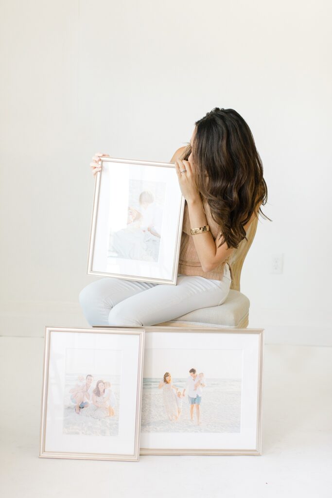 A beautifully framed collection of heirloom wall art, showcasing cherished memories and the importance of preserving family history for generations to come.